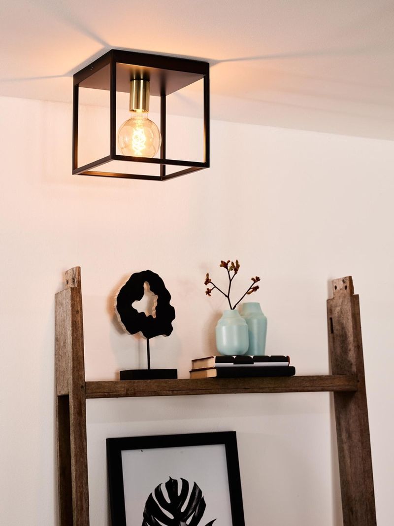 Lucide RUBEN - Zapustené stropné svietidlo - 1xE27 - Čierne